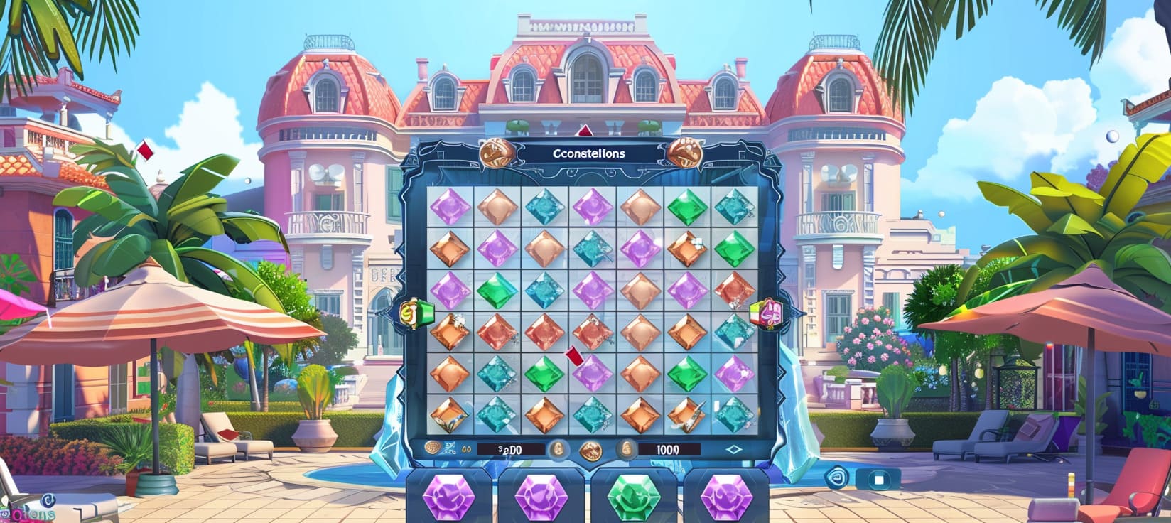 fato777 Constellations slot game cassino online com pedras preciosas
